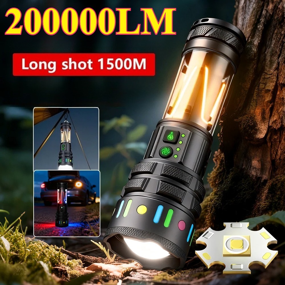 Outdoor Power Inc - Lampe torche LED ultra-lumineuse puissante, rechargeable