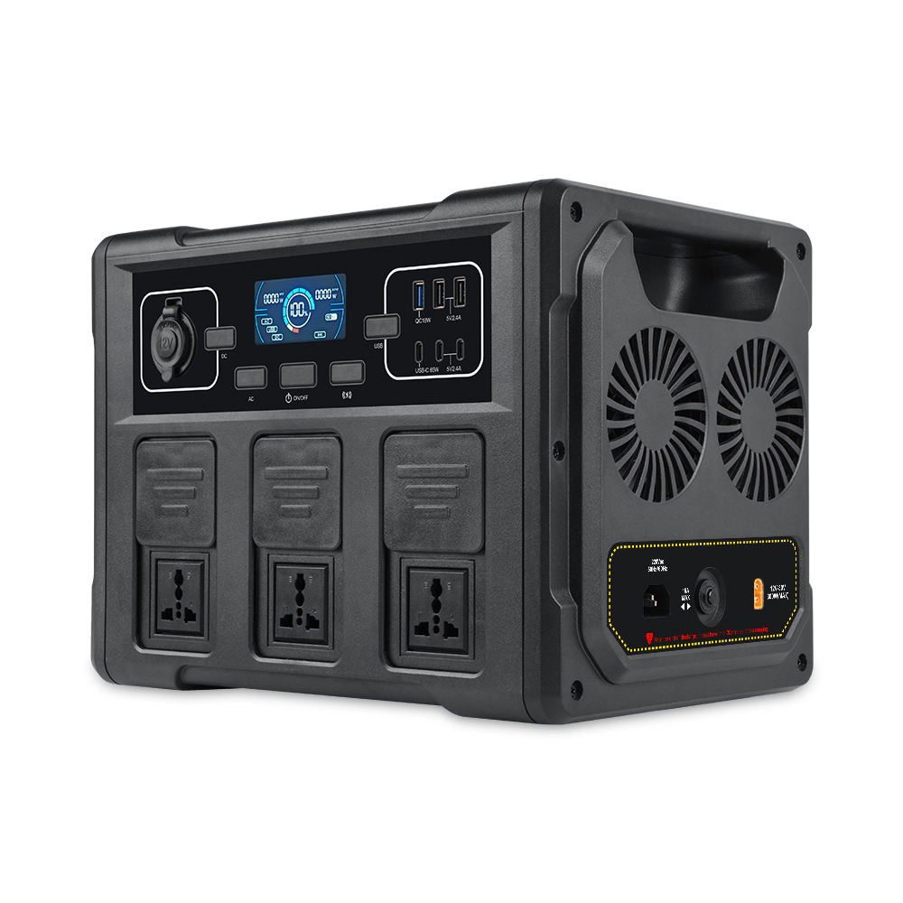 Power Outdoor - Générateur solaire portable 1200W, batterie LiFePO4,