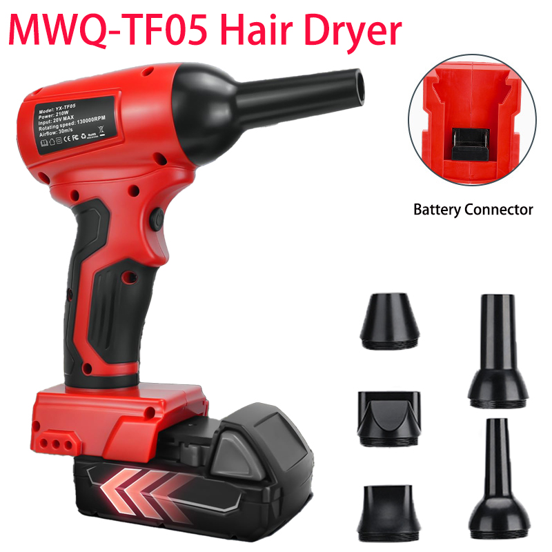 Leaf Blower Cordless - Souffleur Turbo électrique sans fil, ventilateur