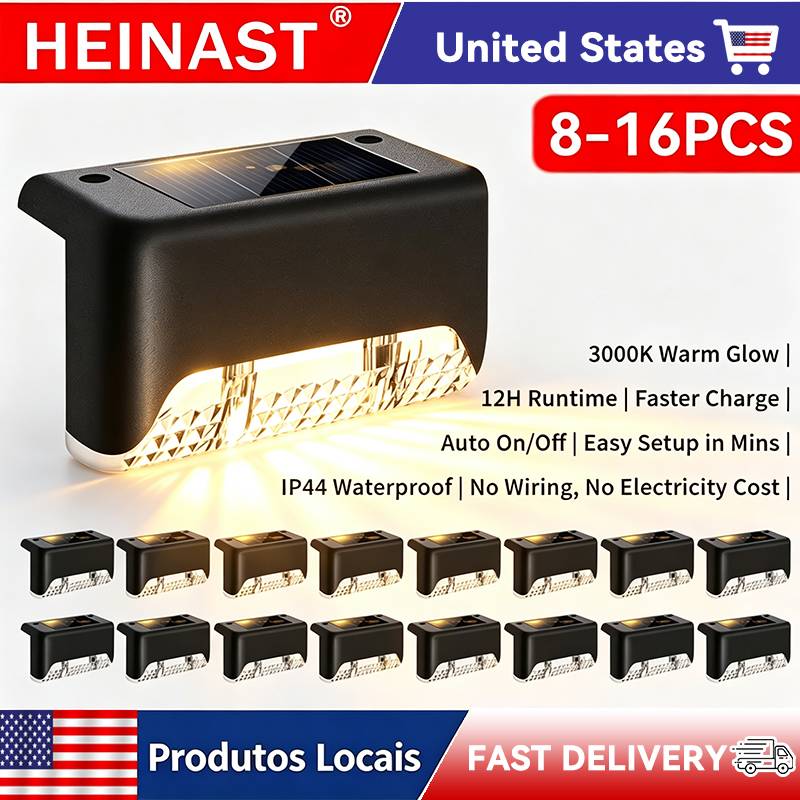 Outdoor Power Lead Cover - Lot de 8/16 lampes solaires améliorées