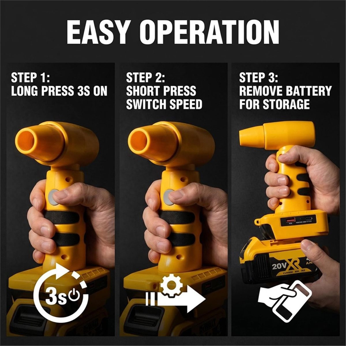 (A25M) Nouveau sèche-cheveux s - Leaf Blower Cordless avis et prix