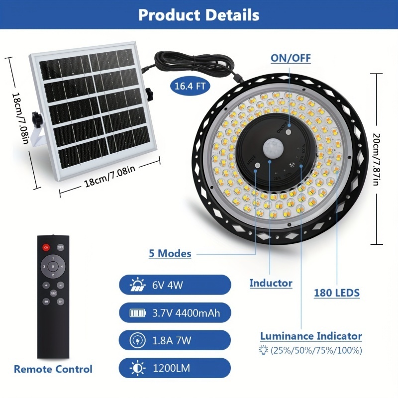 Lampe solaire pour abri, intér - Outdoor Power For Gazebo avis et prix