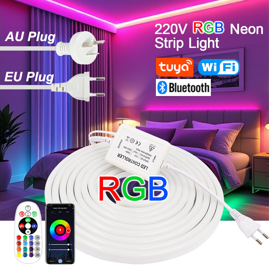 Bande LED néon RGB 220V avec p - Outdoor Power Outlet Wifi avis et prix