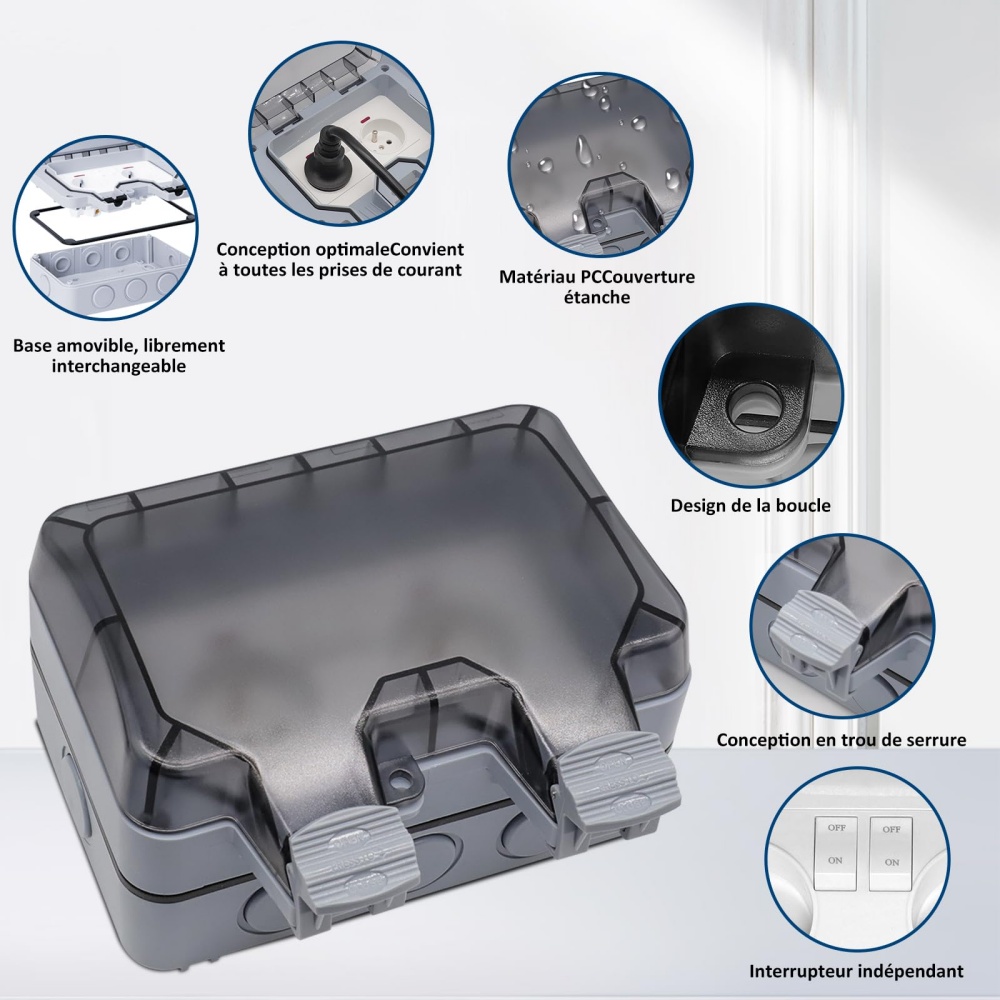 EIOMR France Prise extérieure  - Outdoor Power Box Cover avis et prix