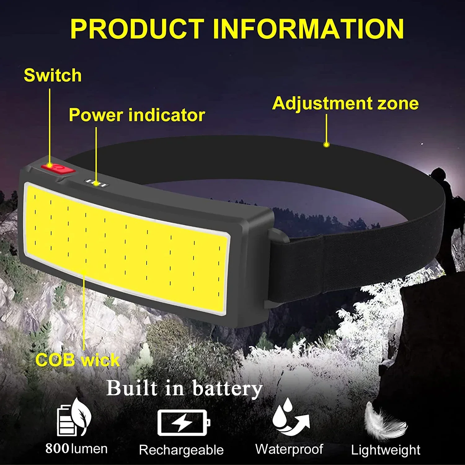 Puissante lampe frontale LED C - Outdoor Power Inc avis et prix